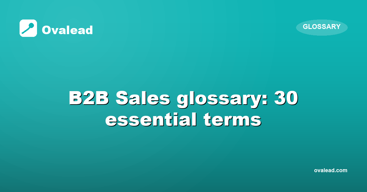 B2B Sales Glossary 2026