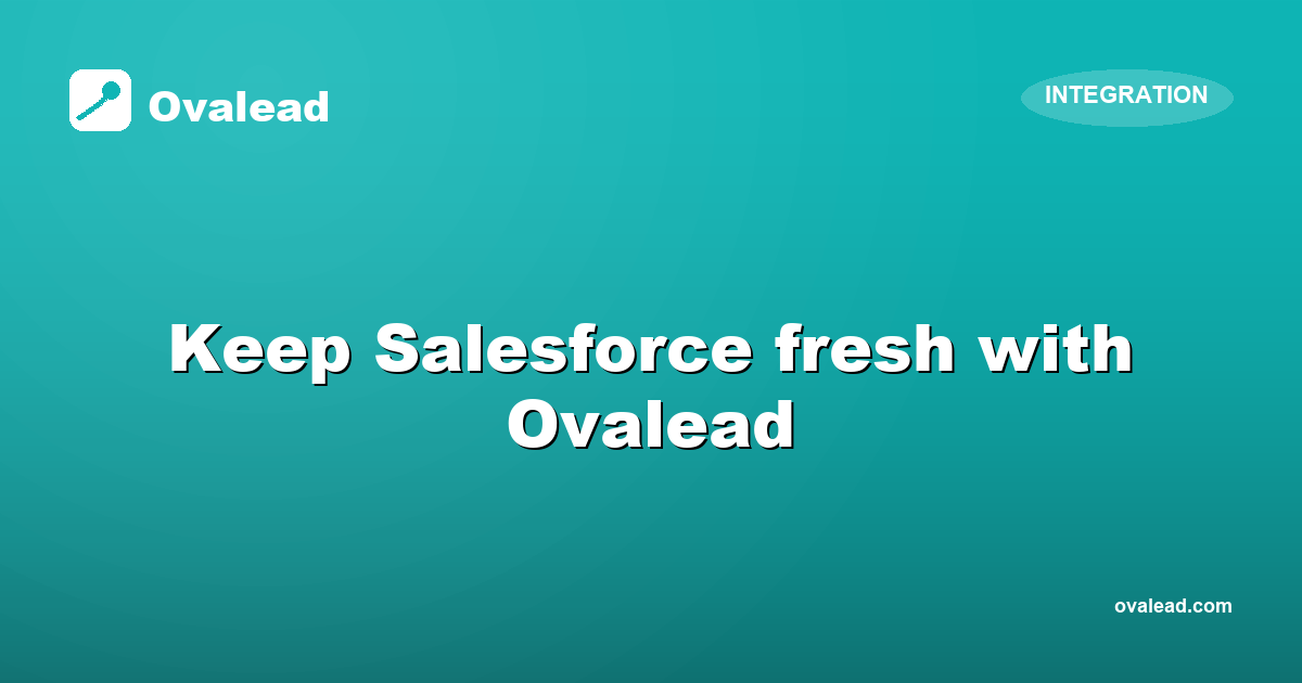Keep Salesforce fresh with Ovalead